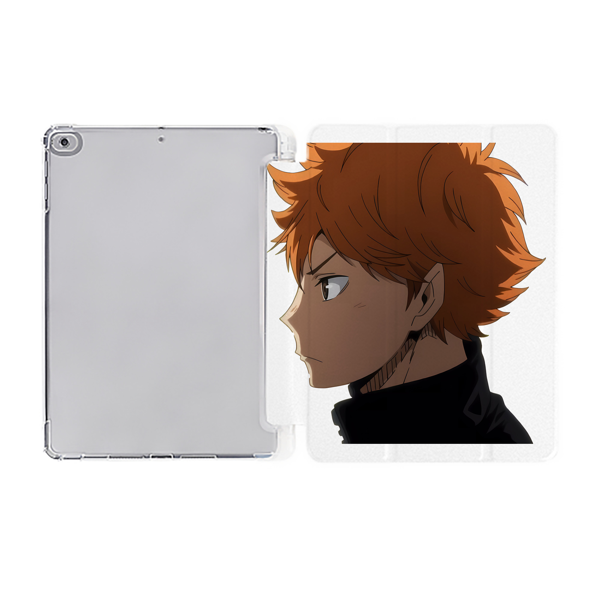 （画像用） ハイキュー!! Haikyu!! IPad ケース ペン収納付き 三つ折りスタンド PUレザー×シリコン 対応機種9.5/10.5/10.9インチ